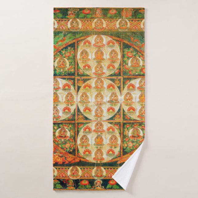 Mandala Cosmic Diagram for Meditation Bath Towel (Bath Towel)