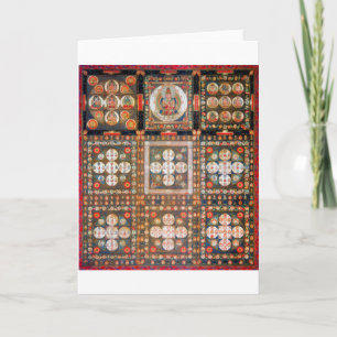 Mandala Cosmic Diagram for Meditation Card