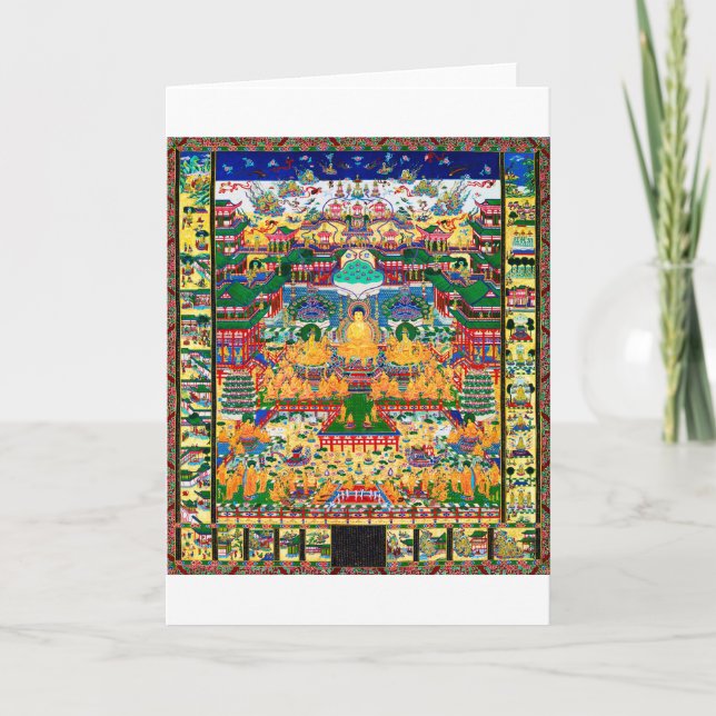 Mandala Cosmic Diagram for Meditation Card (Front)