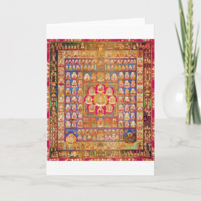 Mandala Cosmic Diagram for Meditation Card (Front)
