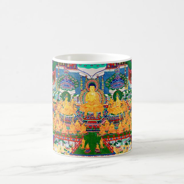 Mandala Cosmic Diagram for Meditation Coffee Mug (Center)