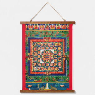 Mandala Cosmic Diagram for Meditation Hanging Tapestry
