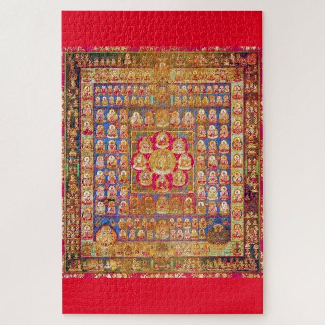 Mandala Cosmic Diagram for Meditation Jigsaw Puzzle (Vertical)