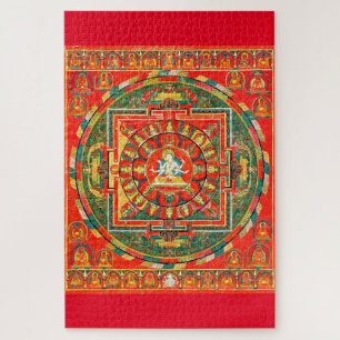 Mandala Cosmic Diagram for Meditation Jigsaw Puzzle