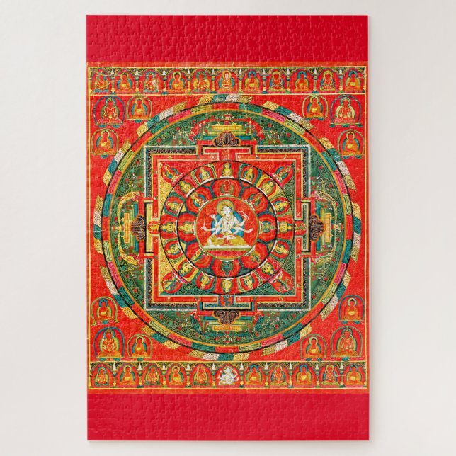 Mandala Cosmic Diagram for Meditation Jigsaw Puzzle (Vertical)
