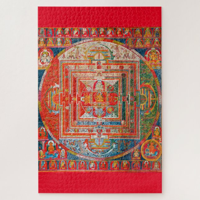 Mandala Cosmic Diagram for Meditation Jigsaw Puzzle (Vertical)