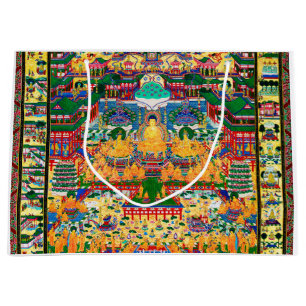 Mandala Cosmic Diagram for Meditation Large Gift Bag