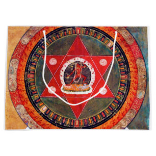 Mandala Cosmic Diagram for Meditation Large Gift Bag