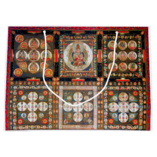 Mandala Cosmic Diagram for Meditation Large Gift Bag