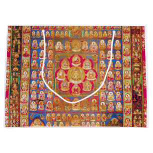 Mandala Cosmic Diagram for Meditation Large Gift Bag