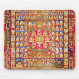 Mandala Cosmic Diagram for Meditation Mouse Mat