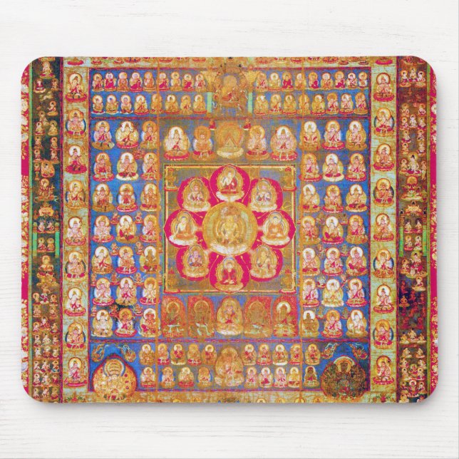 Mandala Cosmic Diagram for Meditation Mouse Mat (Front)