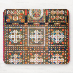 Mandala Cosmic Diagram for Meditation Mouse Mat
