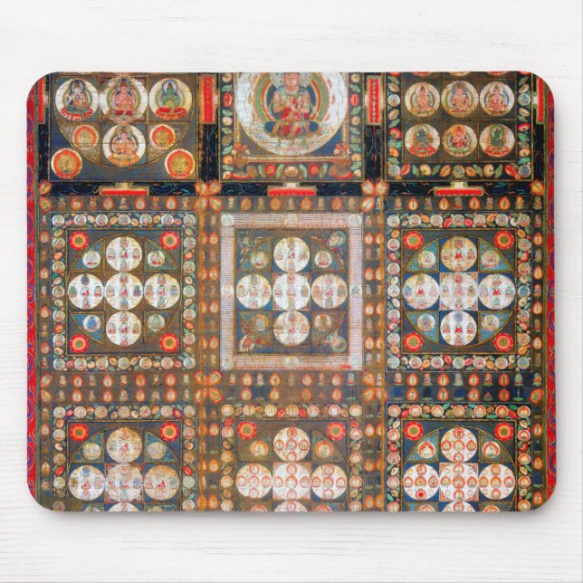 Mandala Cosmic Diagram for Meditation Mouse Mat (Front)
