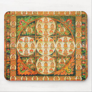 Mandala Cosmic Diagram for Meditation Mouse Mat