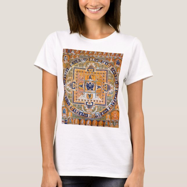 Mandala Cosmic Diagram for Meditation T-Shirt (Front)
