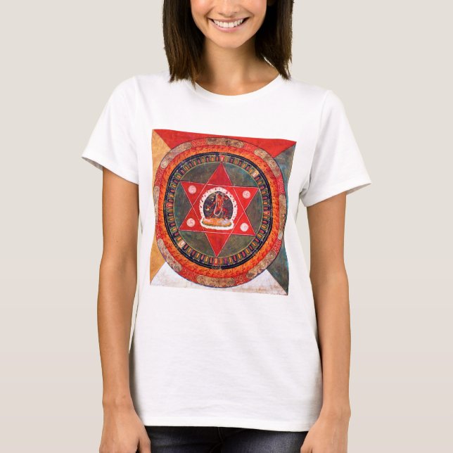 Mandala Cosmic Diagram for Meditation T-Shirt (Front)
