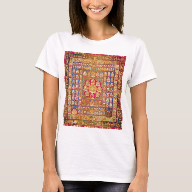 Mandala Cosmic Diagram for Meditation T-Shirt (Front)