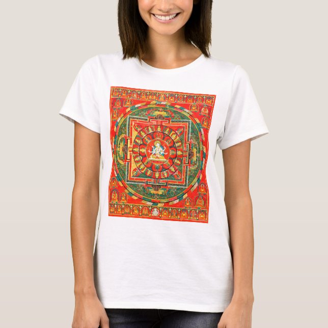 Mandala Cosmic Diagram for Meditation T-Shirt (Front)