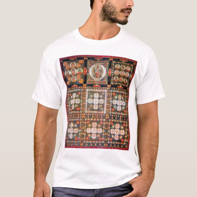 Mandala Cosmic Diagram for Meditation T-Shirt (Front)