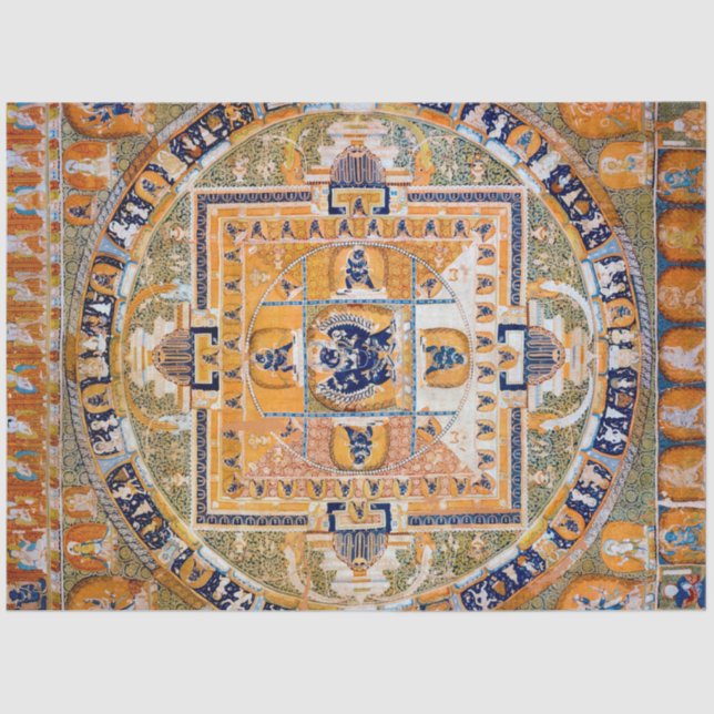 Mandala Cosmic Diagram for Meditation Tissue Paper (Front)