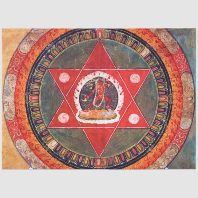 Mandala Cosmic Diagram for Meditation Tissue Paper (Front)