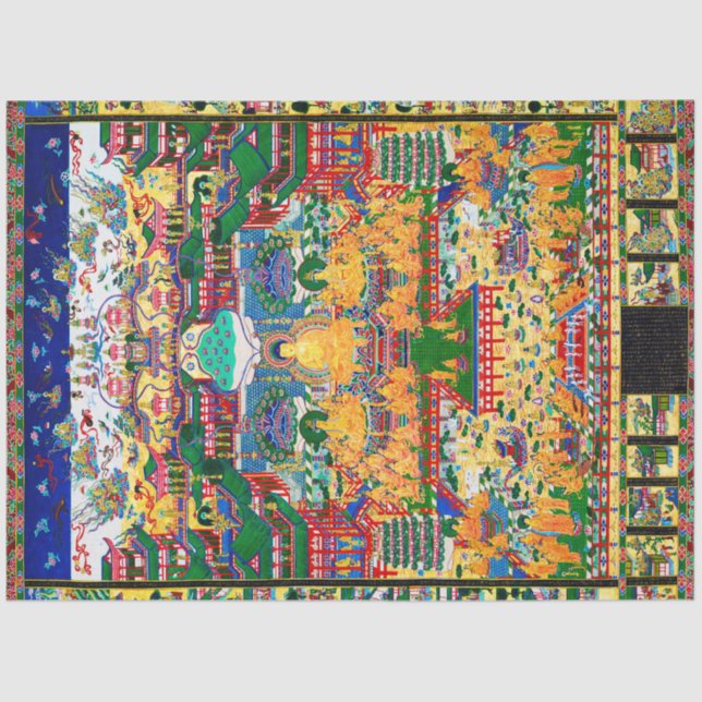 Mandala Cosmic Diagram for Meditation Tissue Paper (Front)