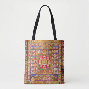 Mandala Cosmic Diagram for Meditation Tote Bag