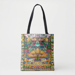 Mandala Cosmic Diagram for Meditation Tote Bag