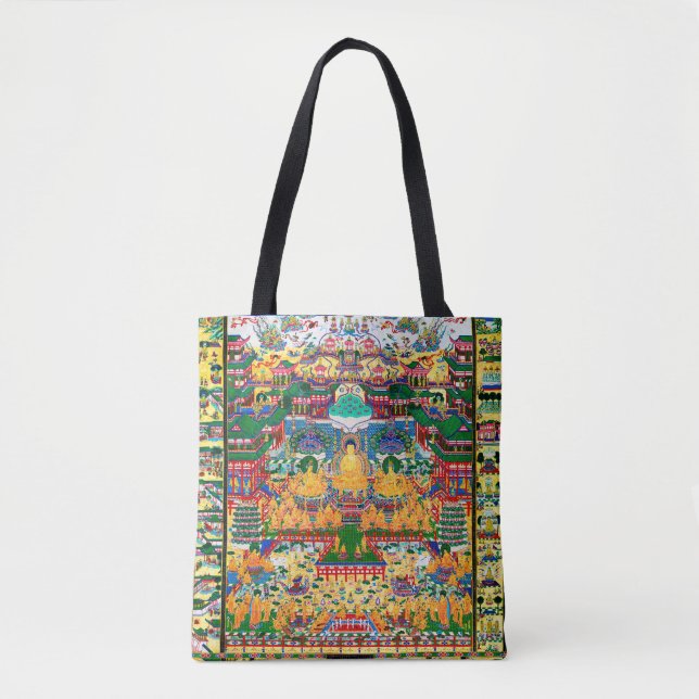 Mandala Cosmic Diagram for Meditation Tote Bag (Front)