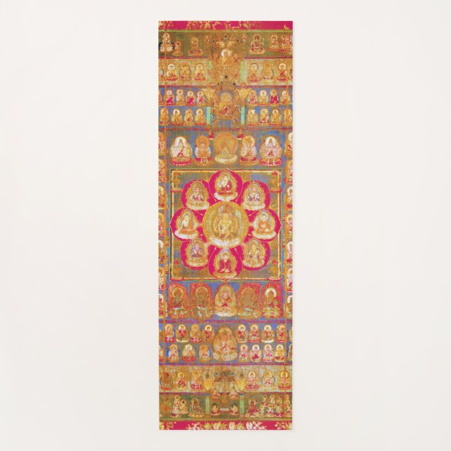Mandala Cosmic Diagram for Meditation Yoga Mat (Front)