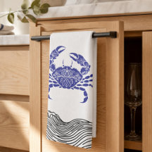 Mandala Crab Coastal – Nautical Minimalist