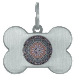 Mandala Creation, all points for one 6 Pet ID Tag