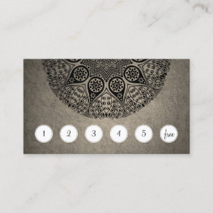 Mandala Customer Loyalty Punch Card