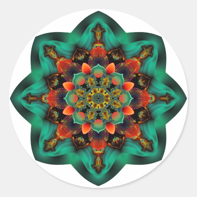 Mandala ~ Daily Focus 10.12.2020 B Classic Round Sticker (Front)