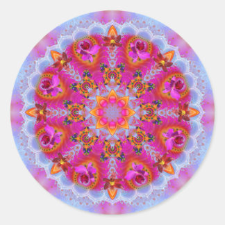 Mandala ~ Daily Focus 7.4.2019 Classic Round Sticker