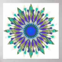 Mandala Damask Lotus Flower Art Elegant