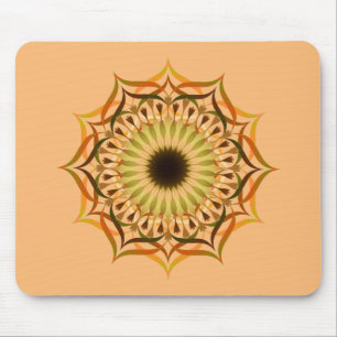 Mandala Damask Lotus Flower Yoga Art Elegant Mouse Mat