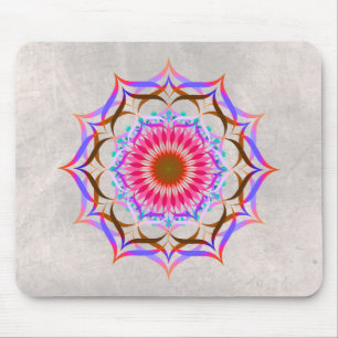 Mandala Damask Watercolor Yoga Art Elegant Mouse Mat