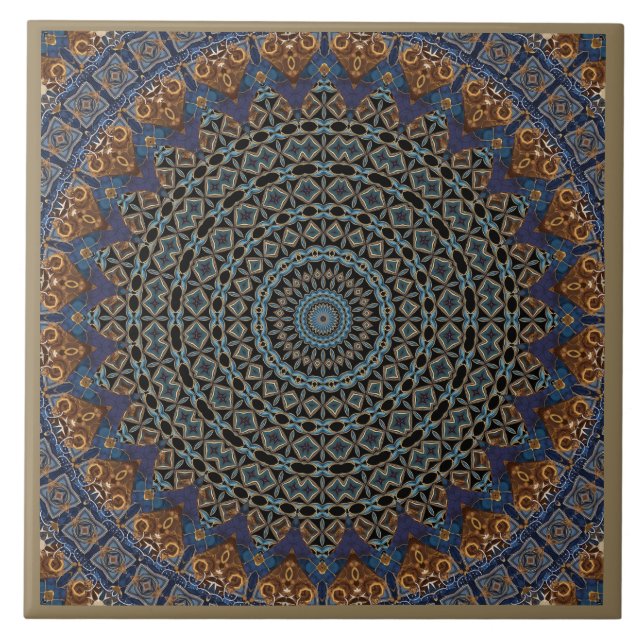 Mandala Decorative  Tile (Front)