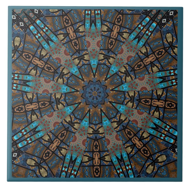Mandala Decorative  Tile (Front)