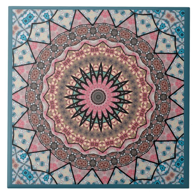 Mandala Decorative  Tile (Front)
