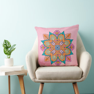 Mandala Decorativo de la India  Cushion