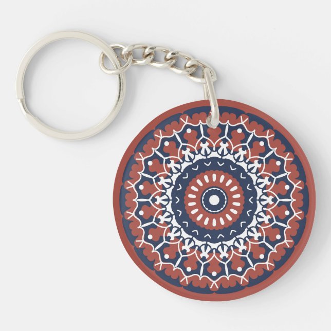 Mandala Design acrylic keychain (Front)