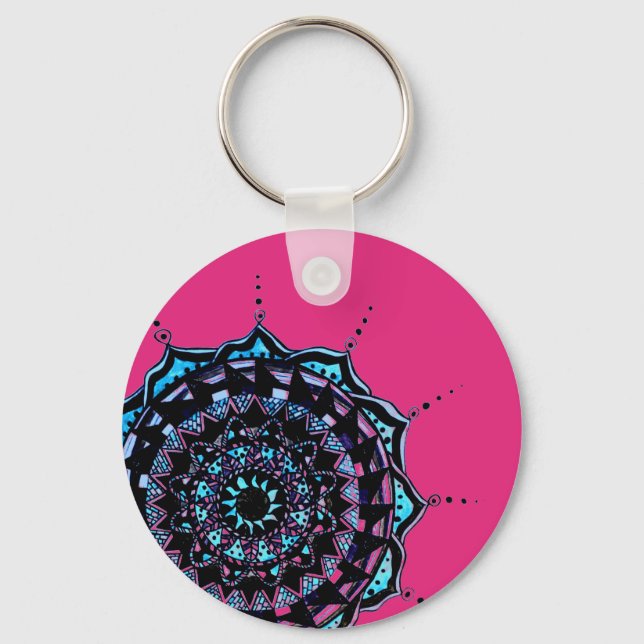 Mandala Design Key Ring (Front)