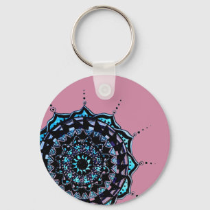 Mandala Design Key Ring