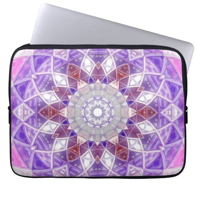  mandala design laptop sleeve (Front)