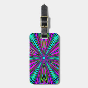 Mandala design luggage tag