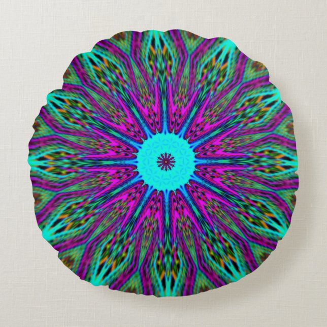  mandala design round cushion (Front)