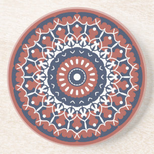 Mandala Design Sandstone Coaster
